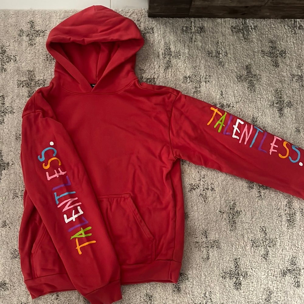 Red Talentless Hoodie Size medium